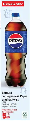 Carrefour Băutură carbogazoasă Pepsi original/twist Ofertă
