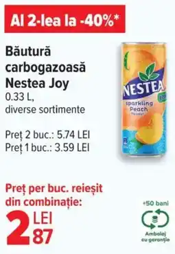 Carrefour Băutură carbogazoasă Nestea Joy Ofertă