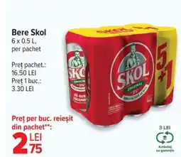 Carrefour Bere Skol Ofertă