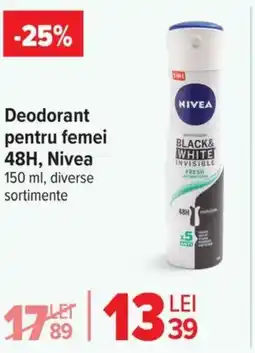 Carrefour NIVEA Deodorant pentru femei 48H Ofertă