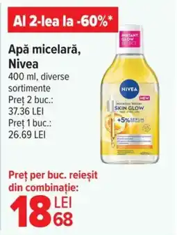 Carrefour NIVEA Apă micelară Ofertă