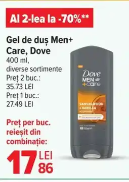 DOVE Gel de duş Men+ Care