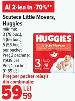 Carrefour HUGGIES Scutece Little Movers Ofertă