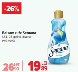 Carrefour Balsam rufe Semana Ofertă