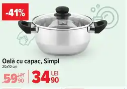 Carrefour Oală cu capac, Simpl Ofertă