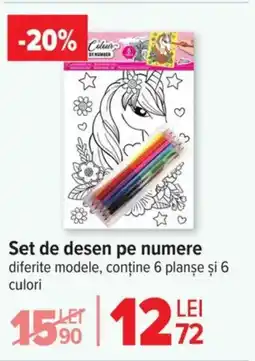 Carrefour Set de desen pe numere Ofertă