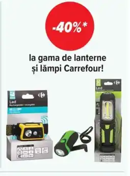 Carrefour La gama de lanterne şi lămpi Carrefour! Ofertă