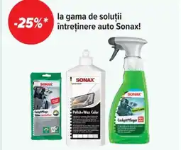 Carrefour La gama de soluţii întreţinere auto Sonax! Ofertă