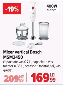 Carrefour Mixer vertical Bosch MSM2450 Ofertă