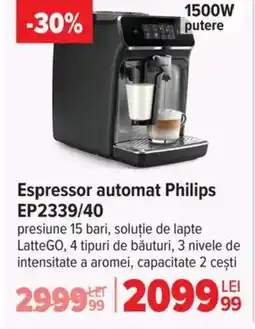 Carrefour Espressor automat Philips EP2339/40 Ofertă