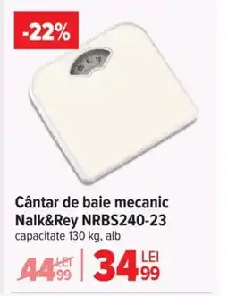 Carrefour Cântar de baie mecanic Nalk&Rey NRBS240-23 Ofertă