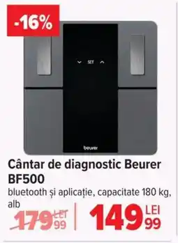 Carrefour Cântar de diagnostic Beurer BF500 Ofertă