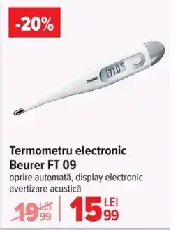 Carrefour Termometru electronic Beurer FT 09 Ofertă