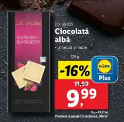 Lidl J.D. Gross Ciocolată albă Ofertă