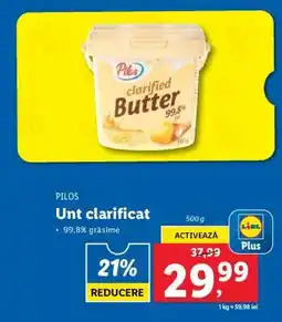 Lidl PILOS Unt clarificat Ofertă