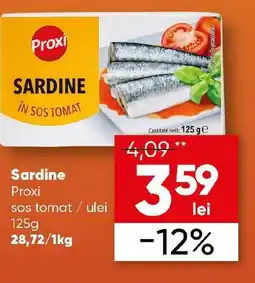 PROFI Sardine Proxi sos tomat / ulei Ofertă