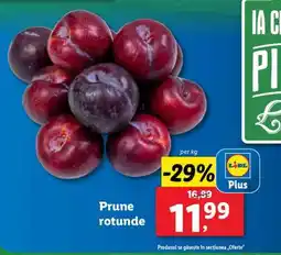 Lidl Prune rotunde Ofertă