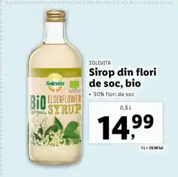 Lidl Sirop din flori de soc, bio Ofertă