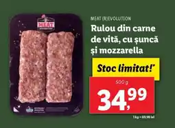 Lidl Rulou din carne de vită cu șuncă și mozzarella Ofertă