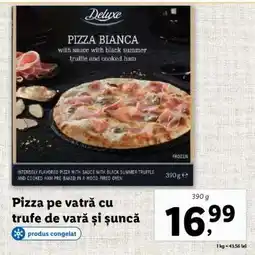 Lidl Pizza pe vatră cu trufe de vară și șuncă Ofertă