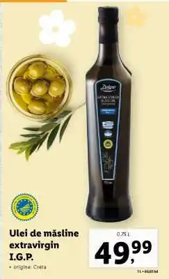 Lidl Ulei de măsline extravirgin I.G.P Ofertă