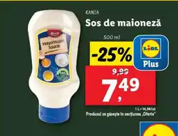 Lidl Kania Sos de maioneză Ofertă