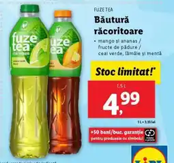 Lidl Fuze Tea Băutură răcoritoare Ofertă