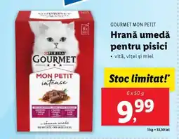 Lidl GOURMET MON PETIT Hrană umedă pentru pisici Ofertă