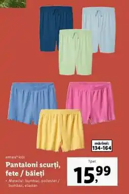Lidl Pantaloni scurți fete / băieți Ofertă