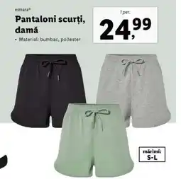 Lidl Pantaloni scurți, damă Ofertă