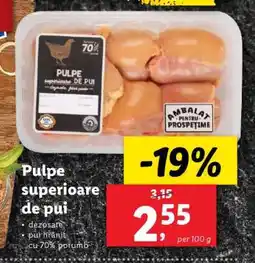 Lidl Pulpe superioare de pui Ofertă
