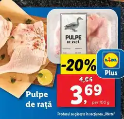 Lidl Pulpe de rață Ofertă