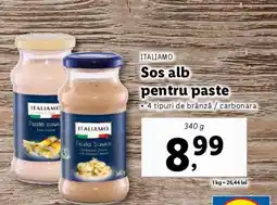 Lidl ITALIAMO Sos alb pentru paste Ofertă
