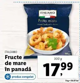 Lidl ITALIAMO Fructe de mare în panadă Ofertă