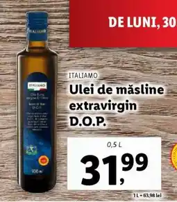 Lidl ITALIAMO Ulei de măsline extravirgin D.O.P Ofertă