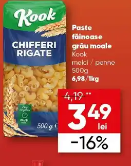 PROFI Paste făinoase grâu moale Kook melci / penne Ofertă