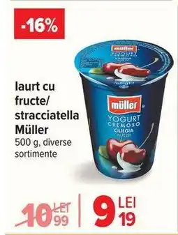 Carrefour Iaurt cu fructe/stracciatella Müller Ofertă
