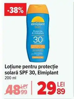Carrefour Loțiune pentru protecție solară SPF 30, Elmiplant Ofertă