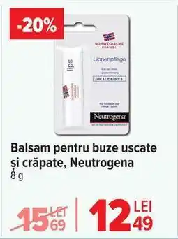 Carrefour Balsam pentru buze uscate și crăpate, Neutrogena Ofertă
