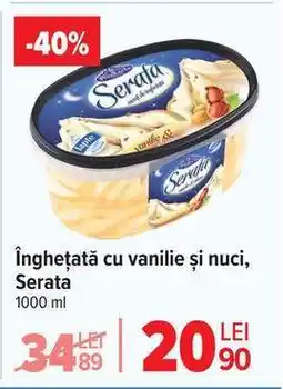 Carrefour Înghețată cu vanilie și nuci, Serata Ofertă