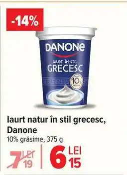 Carrefour Iaurt natur în stil grecesc Danone Ofertă