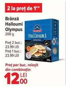 Carrefour Brânză Halloumi Olympus 200 g Ofertă