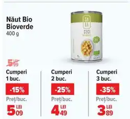 Carrefour Năut Bio Bioverde 400 g Ofertă