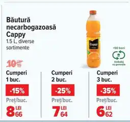 Carrefour Băutură necarbogazoasă Cappy Ofertă