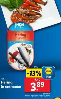 Lidl NIXE Hering în sos tomat Ofertă