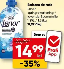 PROFI Balsam de rufe Lenor spring awakening / lavender&camomille Ofertă