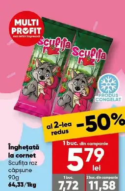 PROFI Îngheţată la cornet Scufița roz căpşune Ofertă
