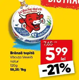 PROFI Brânză topită Văcuţa Veselă natur Ofertă