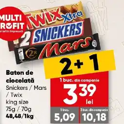 PROFI Baton de ciocolată Snickers/Mars / Twix king size Ofertă