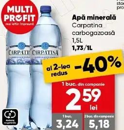 PROFI Apă minerală Carpatina carbogazoasă Ofertă